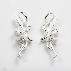 Jewelry charms 1pc 925 sterling silver jewellery findings charm beads ,fairy charm, 19*7mm