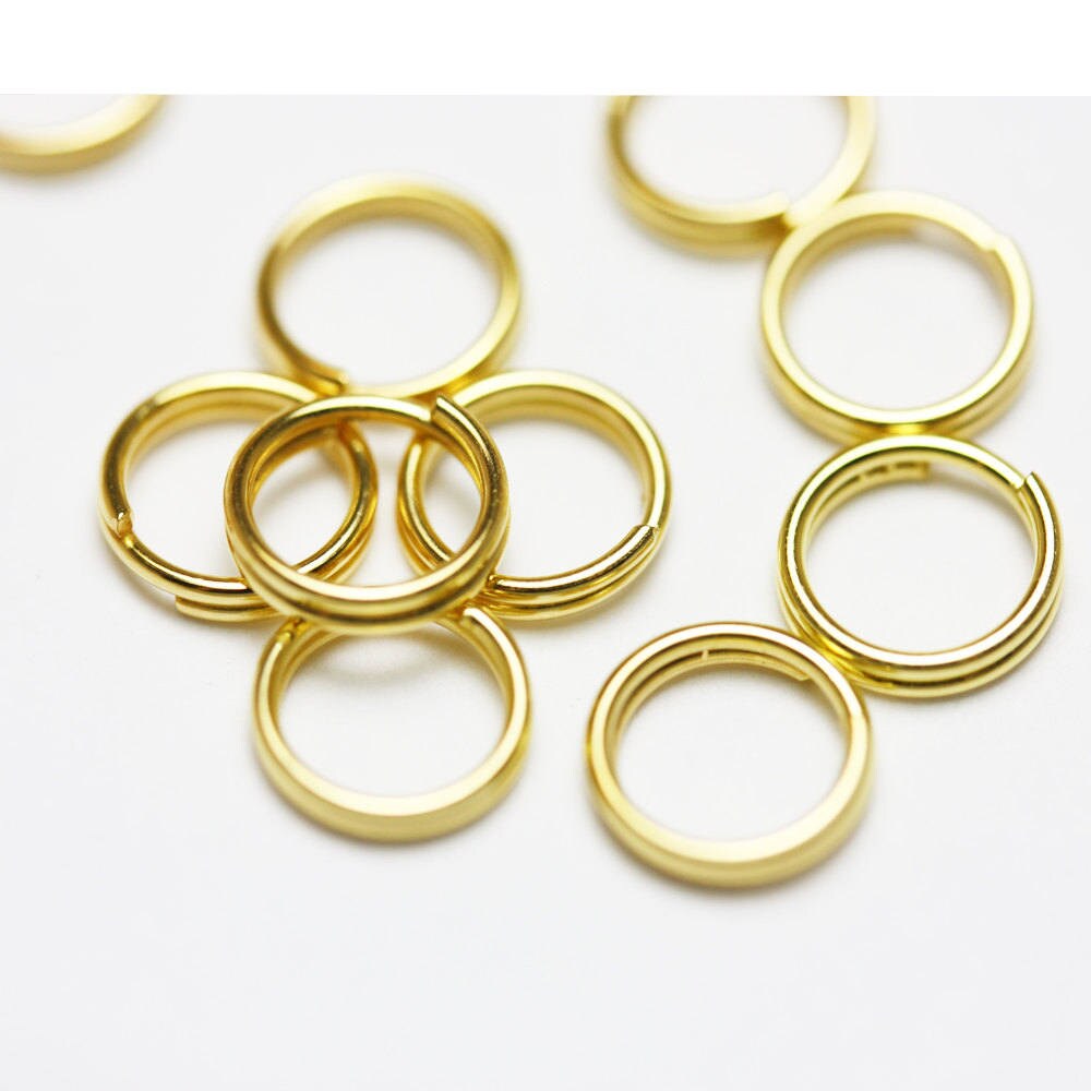 200pcs 6mm Jewellery findings Split ring, Close but Unsoldered round