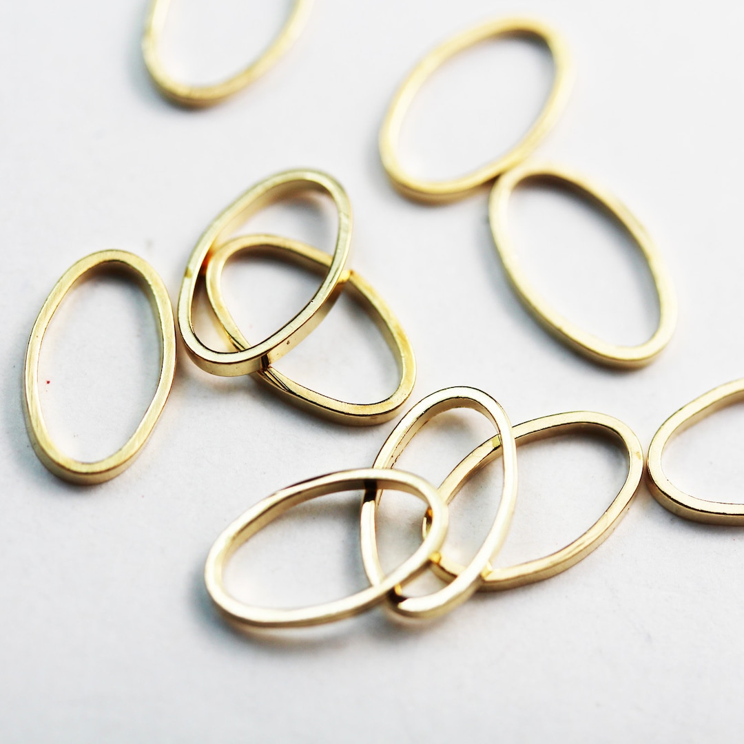 40pcs 13x7mm Closed Oval Ring Jewellery Findings,close & Soldered Oval ...