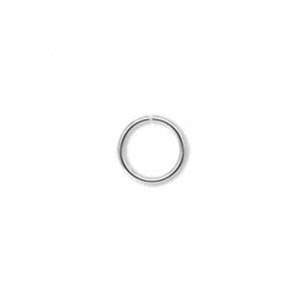 300pcs 6mm Jewellery findings Jump ring,Close but Unsoldered round, silver-plated metal,0.8mm thick - FDR0004