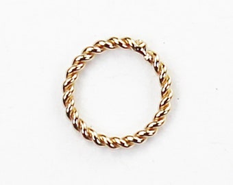 14k gold filled closed sparkle jump rings 10pcs 4/6/8mm 20gauge jewellery making findings jump ring