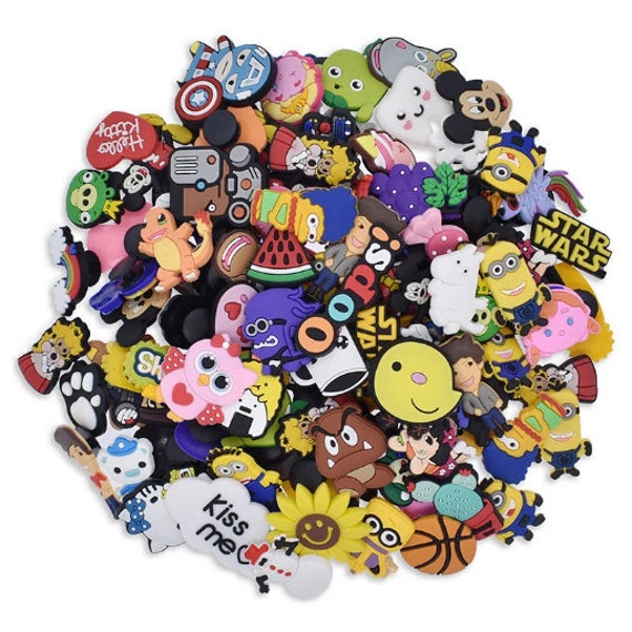 Cartoon Croc Charms for Girls, 35 PCS Cute Croc Pins Pack Croc Accessories  for S