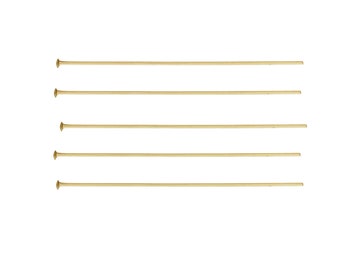 14k Gold gefüllte Headpins 10 Stück 26-22Gauge Schmuckherstellung Kopfstift, 1/2-2 Zoll Länge, 1,1-1,93 mm Kopf