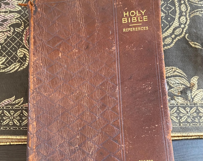 Antique the Holy Bible Old & New Testament King James Version Oxford ...