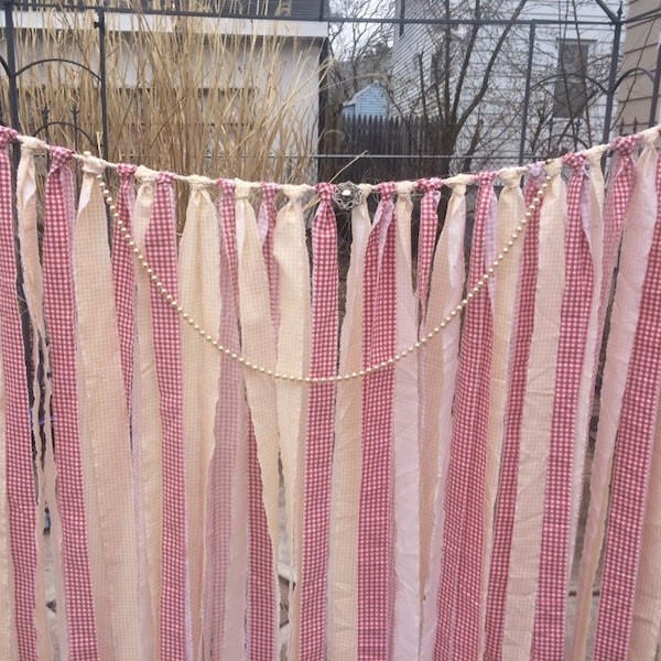 Rag Curtain - Etsy