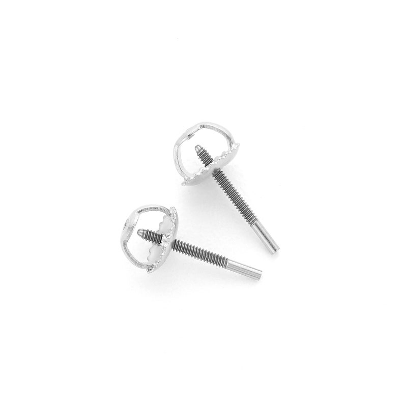 SNS807 Silver 1 Classic Modern Name Earrings