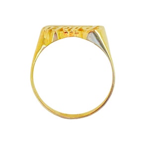 Custom Gold Name Ring Solid Gold 10k or 14k Fine Jewelry Baby Size ...