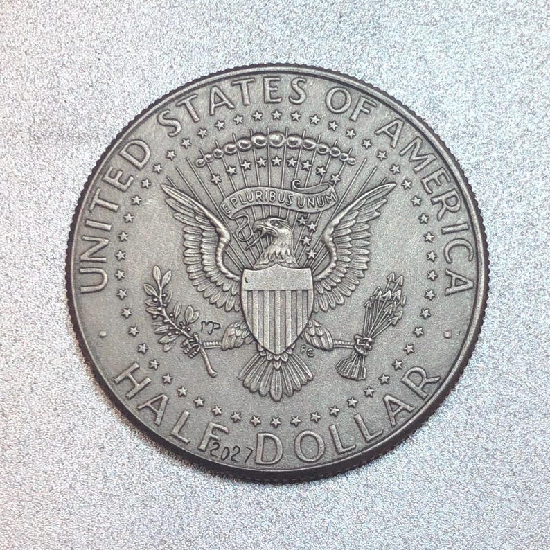 Hobo Nickel Skull Kennedy Half Dollar Love Token Hand Engraved - Etsy