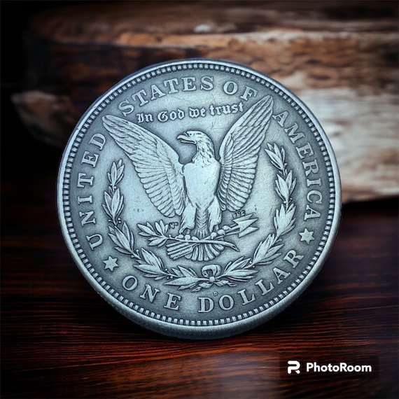 Hand Carved Morgan Silver Dollar Hobo Nickel Skull Art by M.J