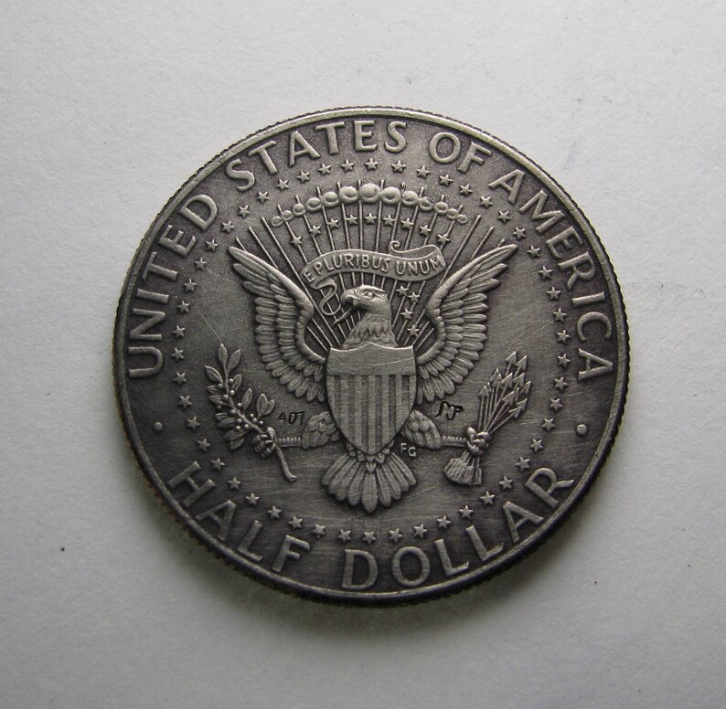 Hobo Nickel Skull on Kennedy Half by M.J. Petitdemange One of a Kind ...