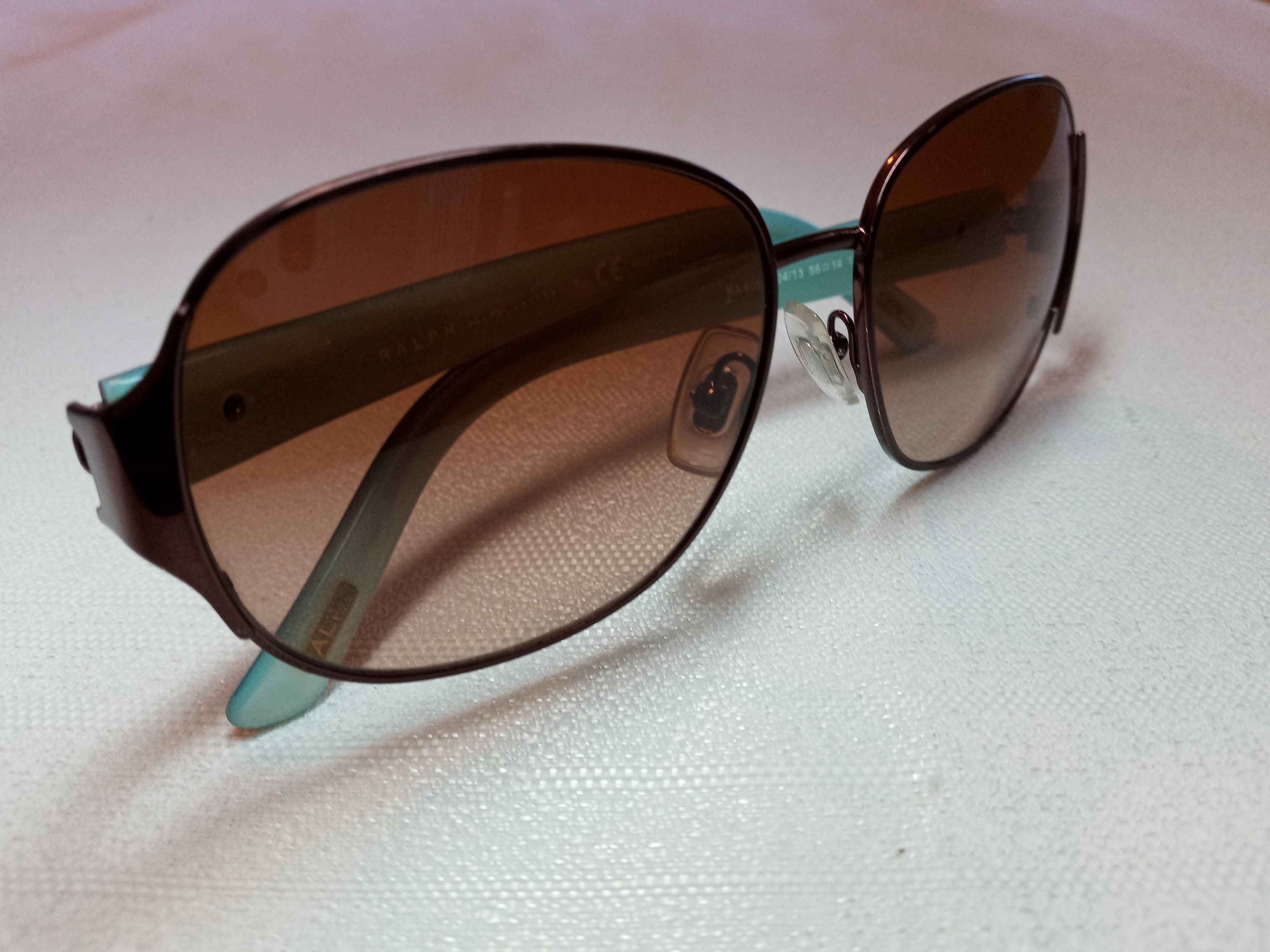 Classic Look Ralph Lauren Designer Sunglasses Bronze Brown 