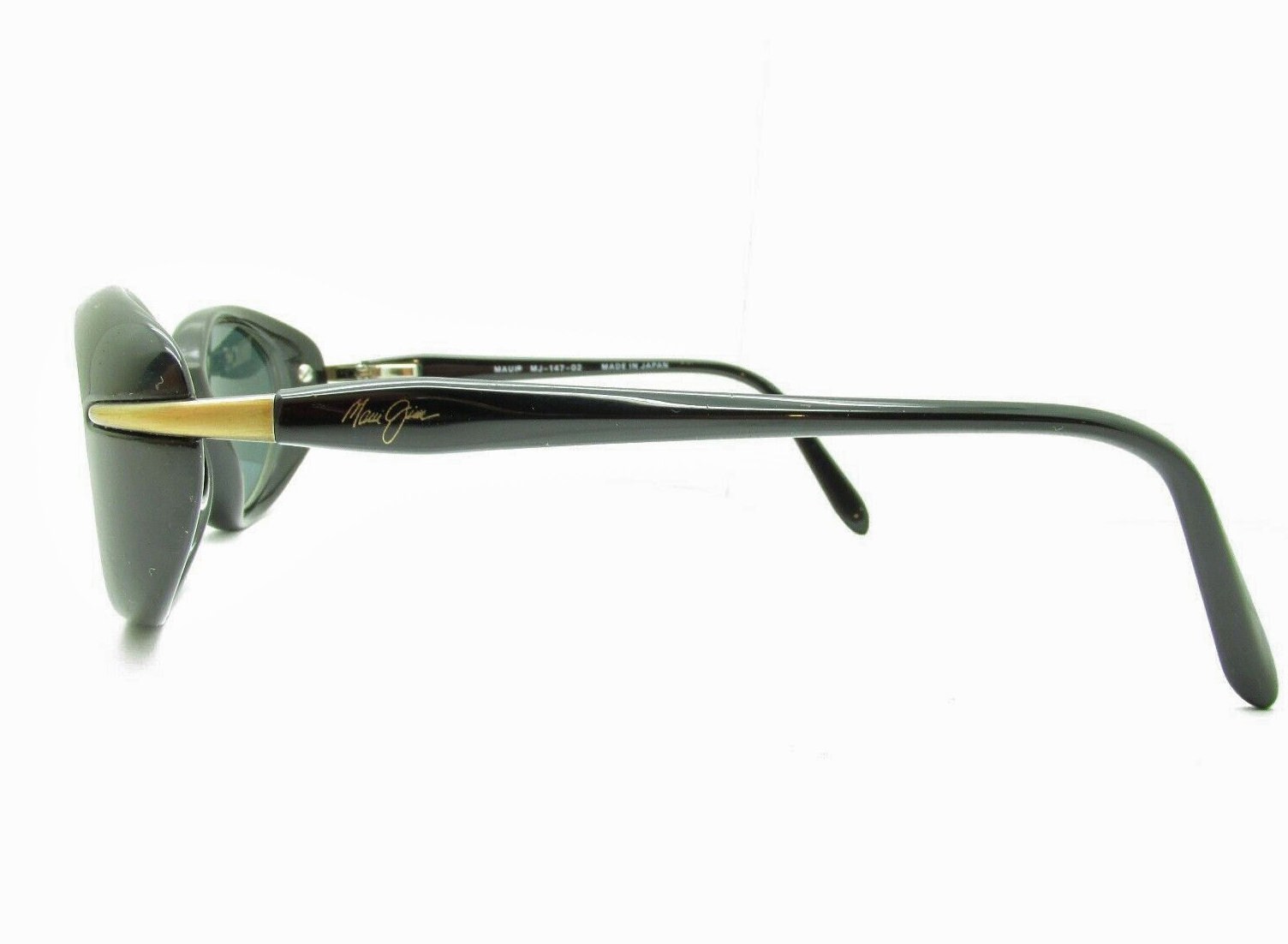 ?️ Maui Jim MJ-147-02 Cabana Polarized Womens Oval Vintage Sunglasses ?￼ Maui Jim Cabana MJ 147 02 - Black Frame & Neutral Grey  main image 3
