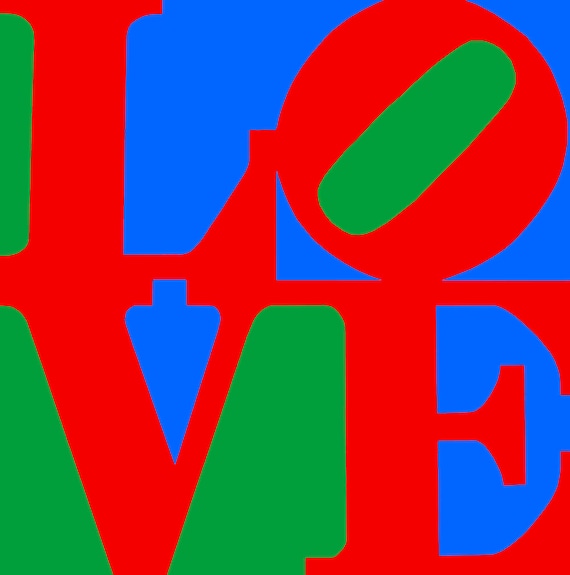 Love Pop Art Canvas Print - Etsy