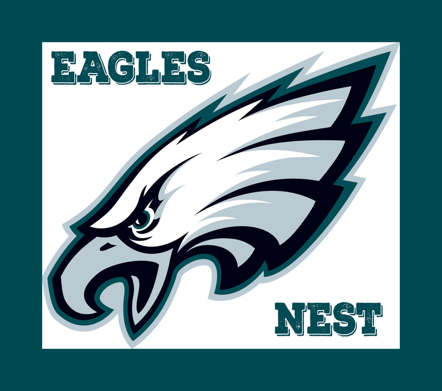 Philadelphia Eagles Nest Art on Canvas Etsy