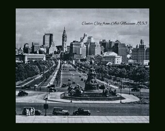 Arte fotográfico de CC Filadelfia en 1933 sobre lienzo