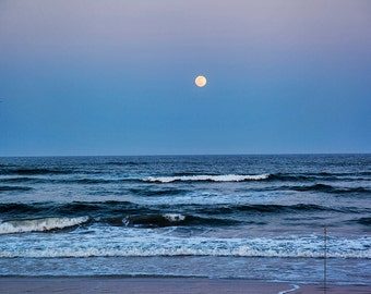 Wildwood, Nj Beach at Twilight | Jersey Shore Canvas Art