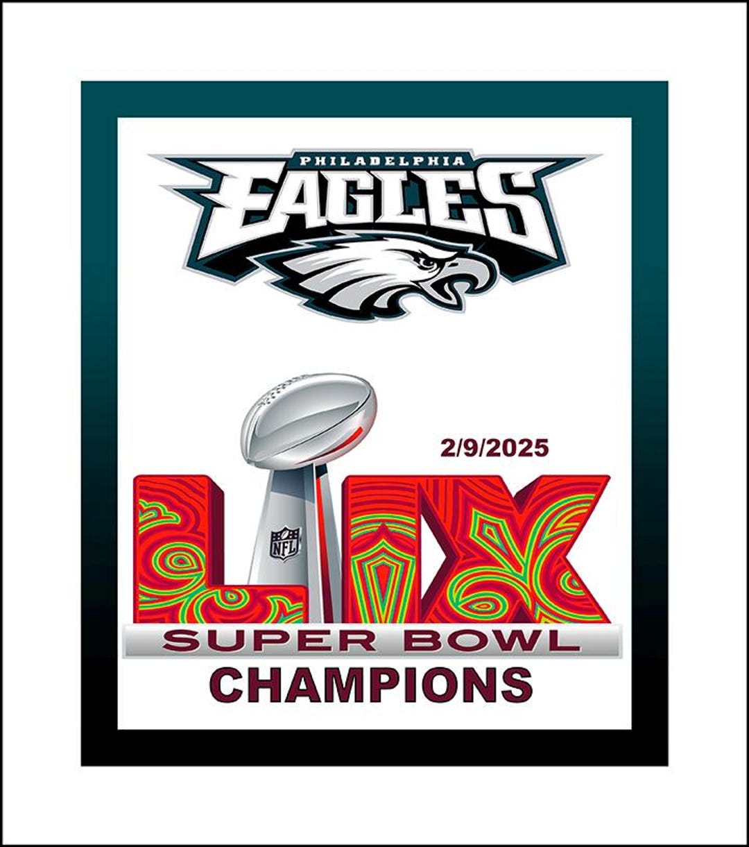 Eagles Super Bowl 59 Art on Canvas - Etsy