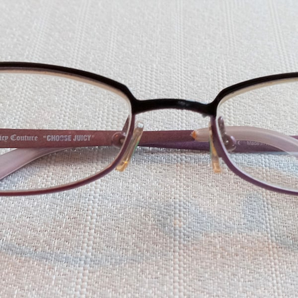 Juicy Couture  Made in Italy Glasses Women's Designer Lavender Eyeglasses Frames (1 pair eyeglass frame)