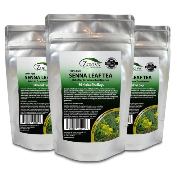 Senna Tea 3pack 90 Bags 100 Natural Herbal Tea in Resealable Etsy