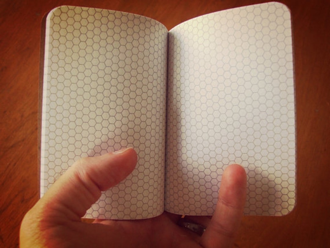 Bulk Hex Paper Civilization V Notebooks, Handmade Pocket Journals