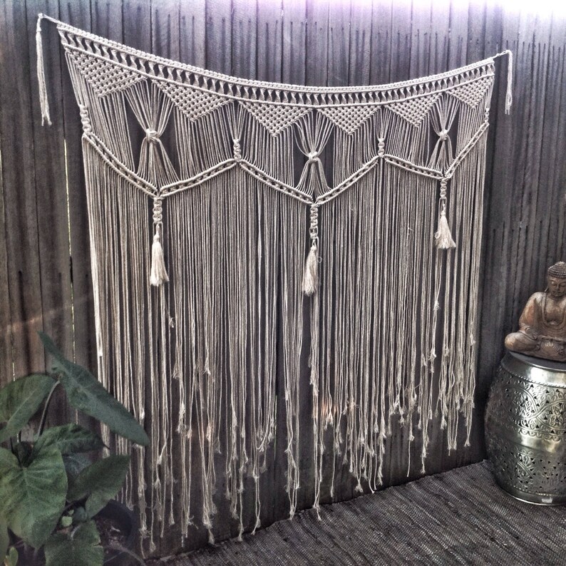 1.5m Large Macrame Wall Hanging 1.5m X 120cm Boho Bedhead Etsy