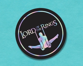 Men's Gymnastics Rings Vinyl Sticker