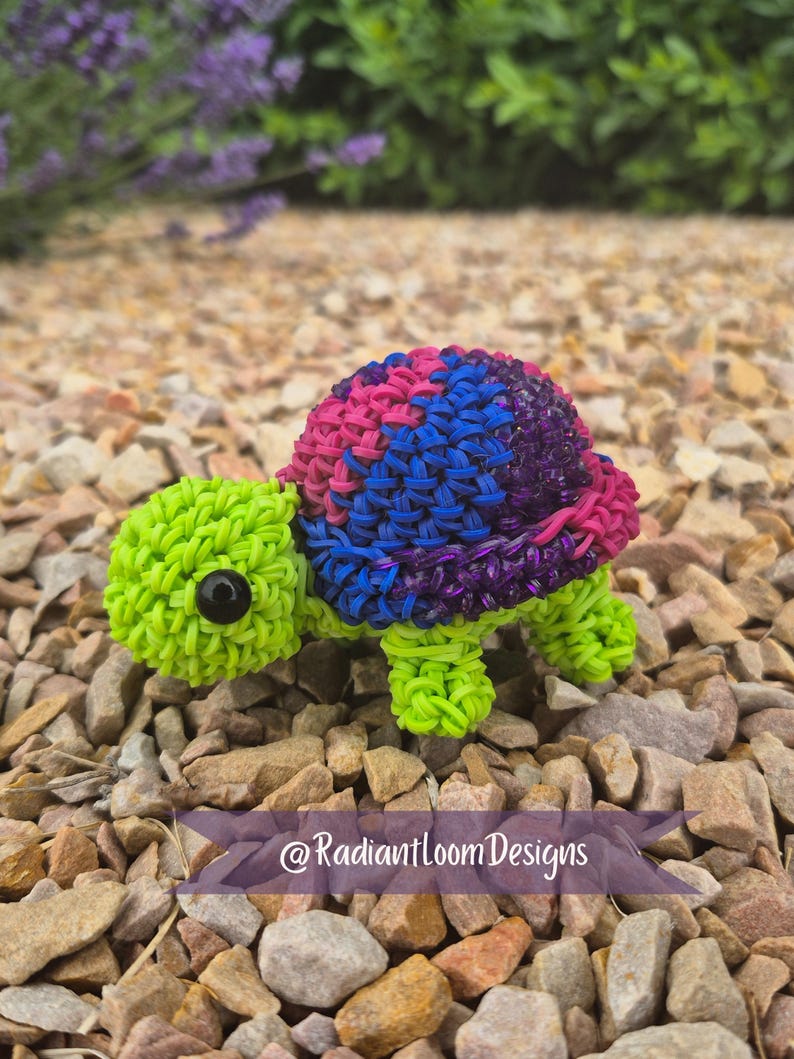 String Loom Turtle Turtle || Rainbow Loom || Loomigurumi - Etsy