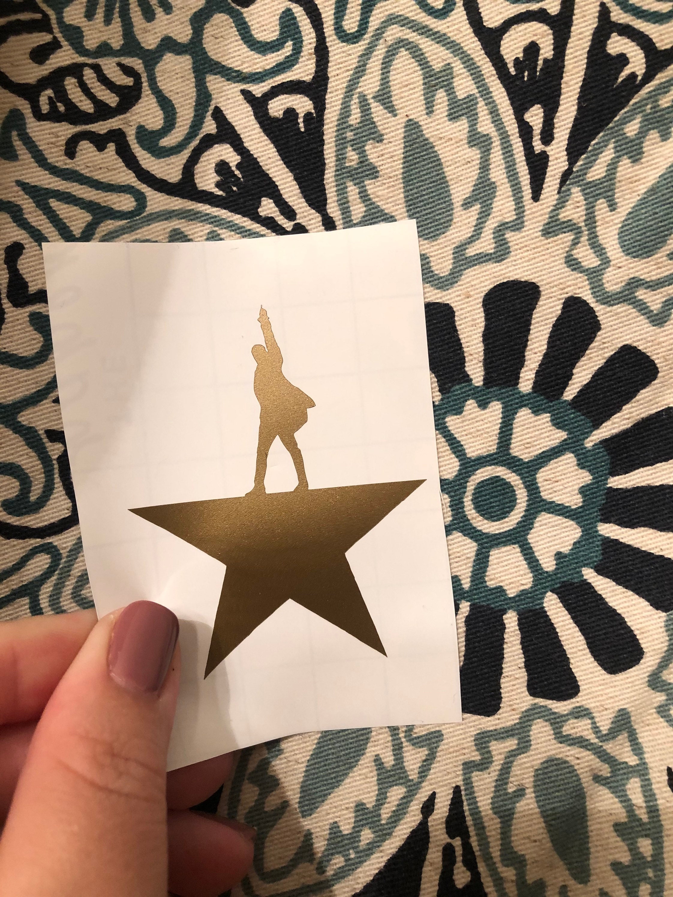 Hamilton Labels Hamilton Musical Vinyl Decal | Alexander Hamilton Star Logo - Etsy