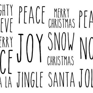 Rae Dunn Inspired Christmas Vinyl Decals | Rae Dunn Christmas ...