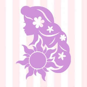 Rapunzel Aufkleber | Rapunzel Vinyl Aufkleber | Rapunzel verlorene Prinzessin Aufkleber | Märchen Aufkleber | Rapunzel Aufkleber | Rapunzel Aufkleber
