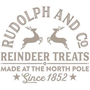 Naklejka winylowa z reniferem | Naklejka winylowa Rudolph | Firma Reindeer | Naklejka winylowa z okazji świąt Bożego Narodzenia | Naklejka Wesołych Świąt | DIY Boże Narodzenie