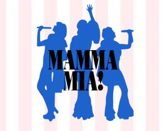Mamma Mia Vinyl Decal | Dancing Queen Silhouette