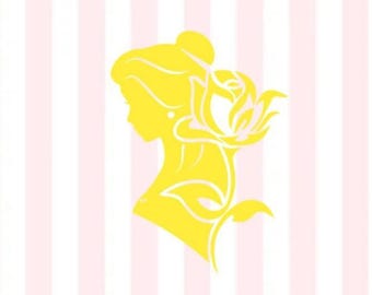 Belle Vinyl Decal | Princess Car Decal