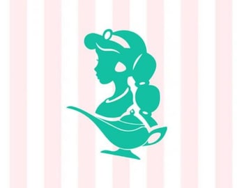 Princess Jasmine Vinyl Decal | Aladdin Fairytale Sticker