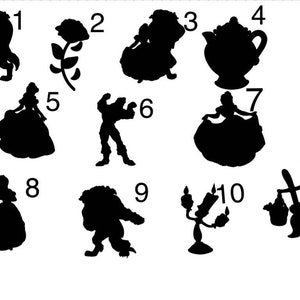 Belle en het beest-sticker | Belle en het beest-sticker | Belle-sticker | Belle-sticker | Disney-stickers | Gaston-sticker | Belle en het Beest