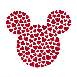 Mickey Mouse Vinyl Decal | Valentines Day Vinyl Decal | Disney Valentines Day Decal | Disney Vinyl Decal | Valentines Day Decor | Disney
