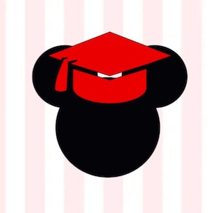 Mickey Mouse Graduation Vinyl Decal | Mickey Mouse Decal| Mickey Graduation| Mickey Mouse| Disney Decal| Mickey Mouse Car Decal|Mickey Decal