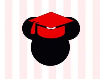 Mickey Mouse Graduation Vinyl Decal | Mickey Mouse Decal| Mickey Graduation| Mickey Mouse| Disney Decal| Mickey Mouse Car Decal|Mickey Decal