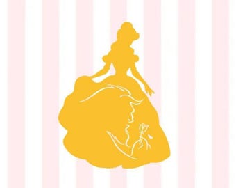 Beauty and the Beast The Musical Decal | Belle Vinyl Decal | Princess Belle Decal | Fairytale Decal | Beauty and the Beast Musical Decal