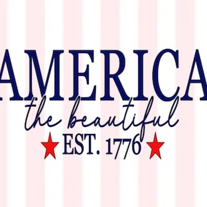 Sticker Amerika het mooie | Sticker Amerika | Sticker VS | Patriottische vinyl sticker | Vinylsticker 4 juli | Vinylsticker 1776 | Autosticker 1776