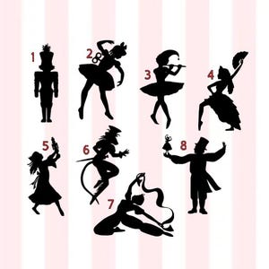 Nutcracker Ballet Vinyl Decal | Clara, Mouse King, Sugar Plum Fairy