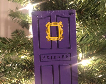 Handmade Friends TV Show Christmas Ornament | Purple Door Frame
