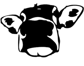 Farmhouse Cow Decal | Farmhouse Decal | Cow Decal | Cow Sticker | Farmhouse Cow Sticker | Cow | Custom Farmhouse Decal