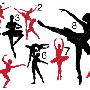 Stickers balletdanser | Sticker silhouet danseres | Sticker dansauto | Balletsticker | Sticker dansballet | Sticker danseres | Sticker danseres