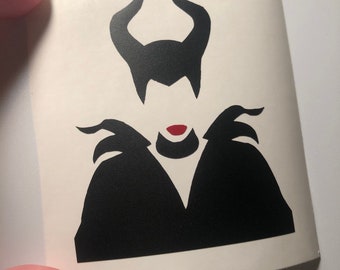 Calcomanía de Maléfica / Maléfica de Disney / Pegatina de Maléfica / Calcomanía de Villano de Disney / Calcomanía de Disney / Pegatina de Disney / Maléfica / Personalizada