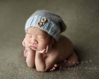 Newborn Hat//Knitting Pattern//PDF Pattern//Slouchy Hat Pattern//Knit Your Own//Knitted Baby Hat//Newborn Pattern//Baby Gift//Baby Accessory