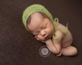 Knitting Pattern//PDF Pattern//Knit Baby Hat//Knit Your Own Hat//Knitted Bonnet//Mohair Baby Hat//Newborn Photo Prop//Knitting//Newborn Prop