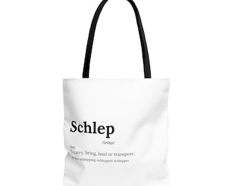 Schlep definition tote bag