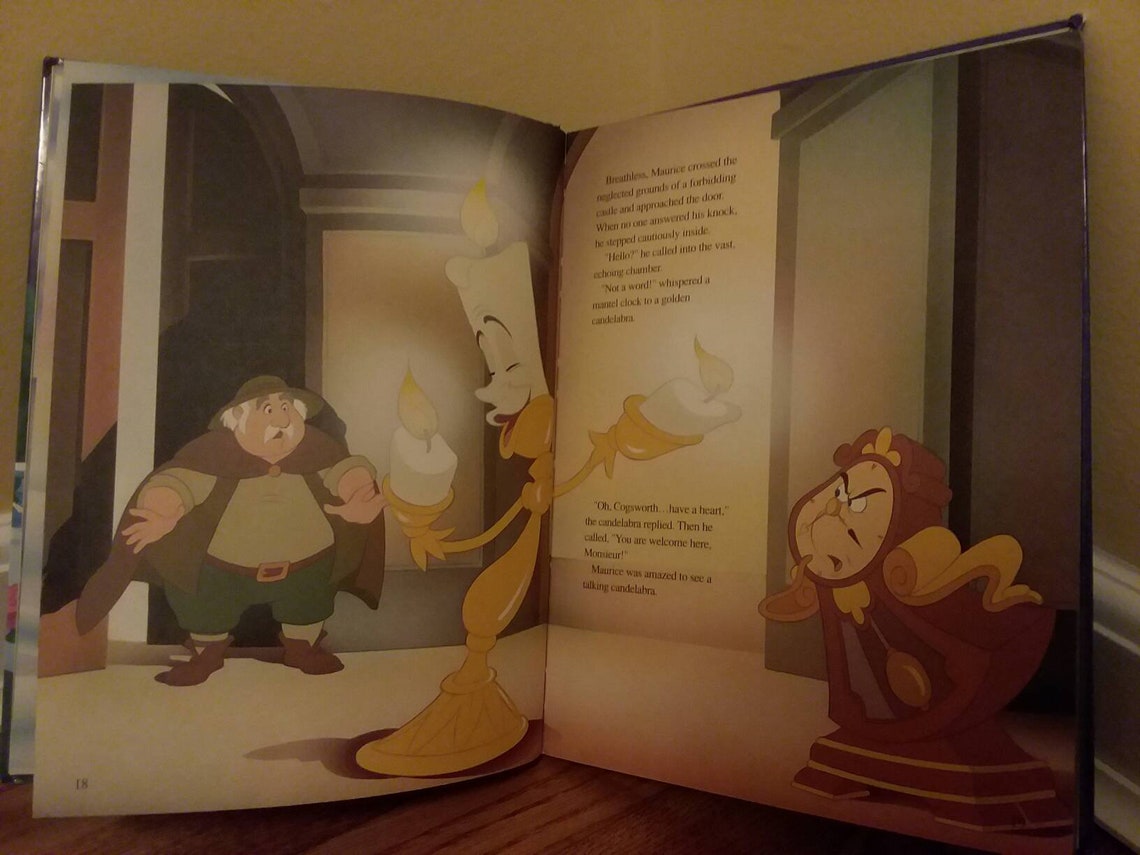 beauty and the beast book with figures