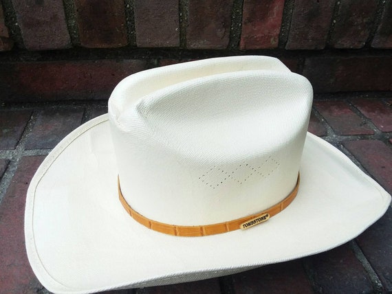 Tombstone Cowboy Hat Canvas Cowboy Hat Vintage Cow